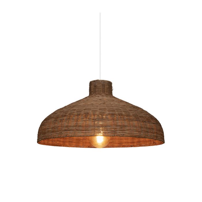 ATMOSPHERA Luminaire Suspension En Rotin Et Métal D 58 Cm