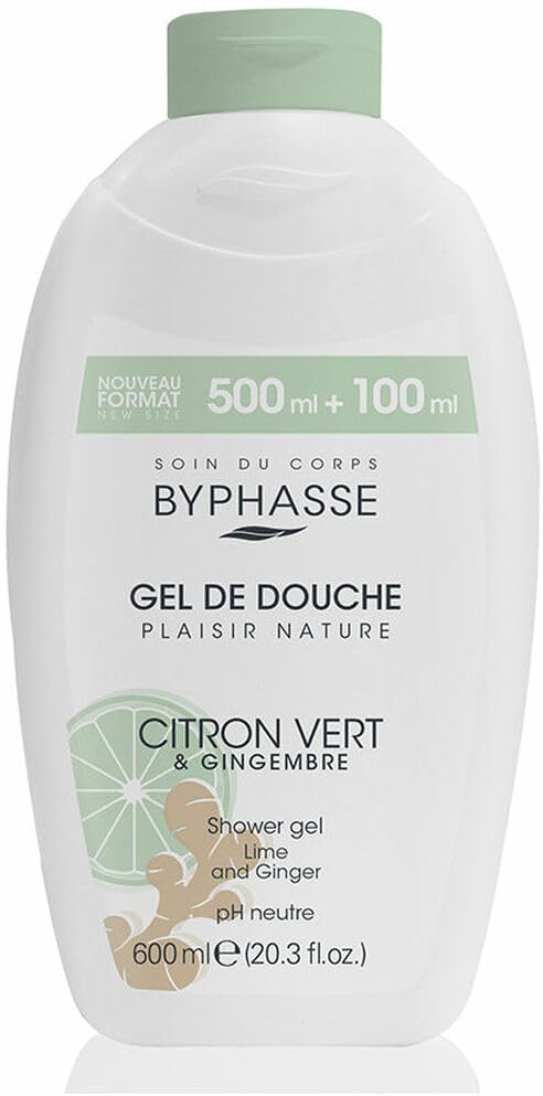 Byphasse Plaisir Nature Gel De Docuhe Lime & Ginger 600 ml