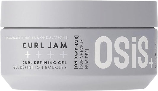 Schwarzkopf Professional OSiS Curl Jam Gel Pour Cheveux Boucles Naturelles Protection Contre L'Humidité Brillance Forte Définition Hydratant Adoucissant Fixation Légère 300 ml