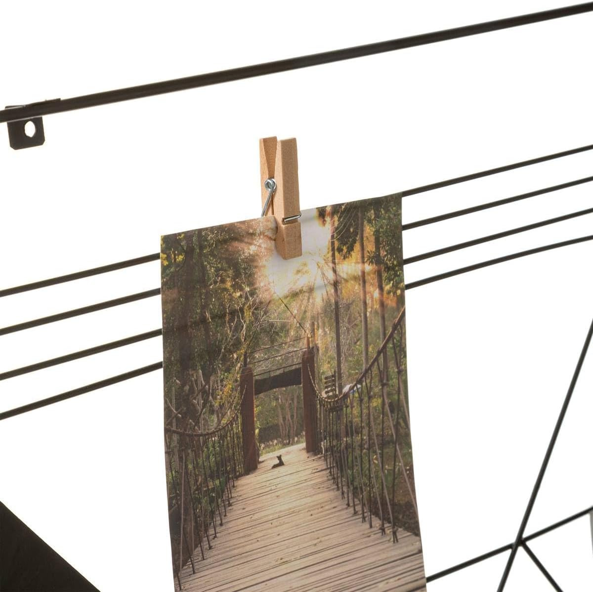Atmosphera - Porte - photos "Elora" - métal - noir - 35x55 cm
