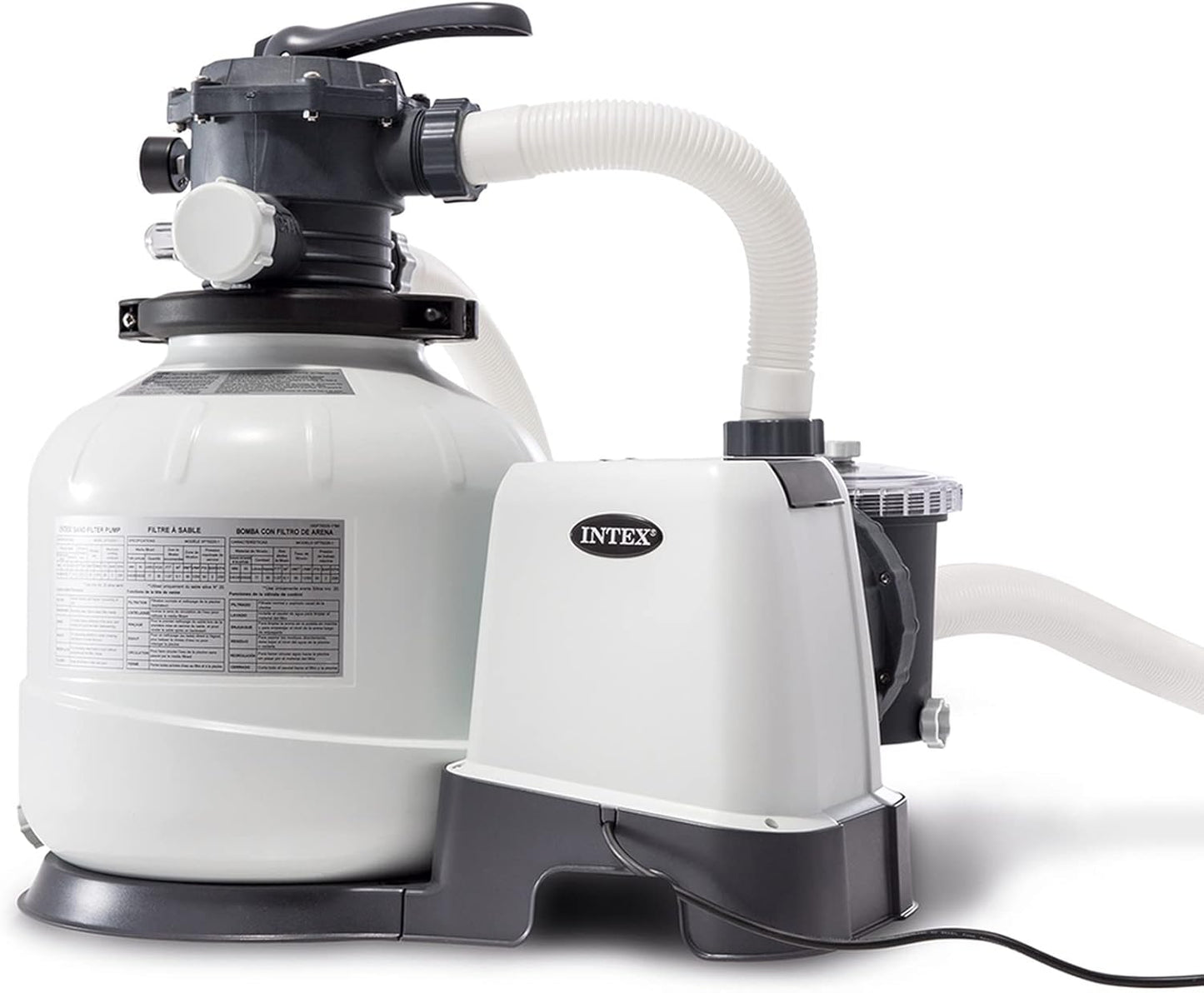 Intex filtre à sable sx1500 4m3/h pour piscine jusqu'à 24m3