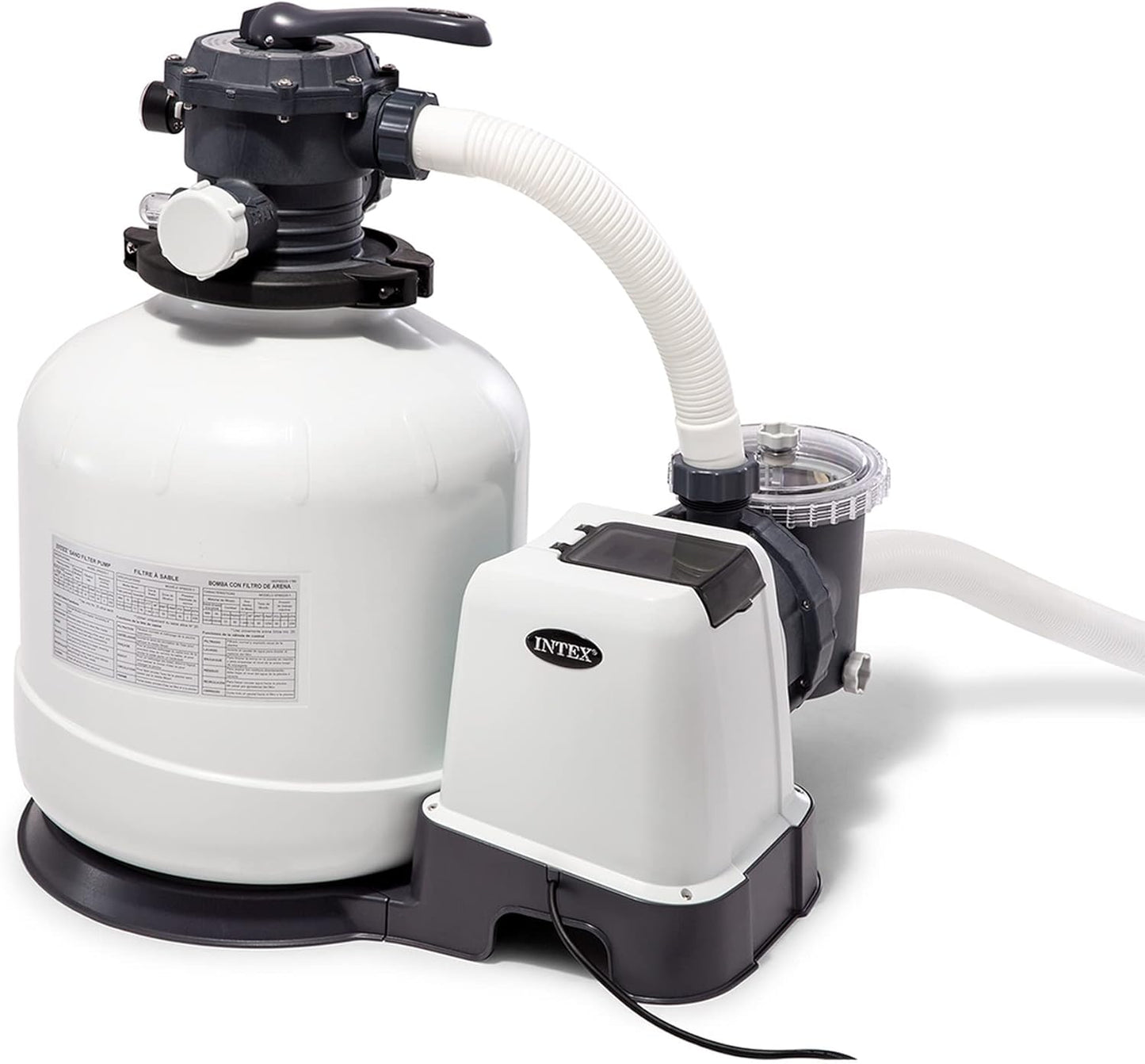 Intex filtre à sable sx1500 4m3/h pour piscine jusqu'à 24m3