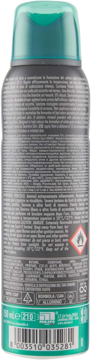 BREEZE | Déodorant Spray Dry Protection, Breeze Men, 1 x 150 ml