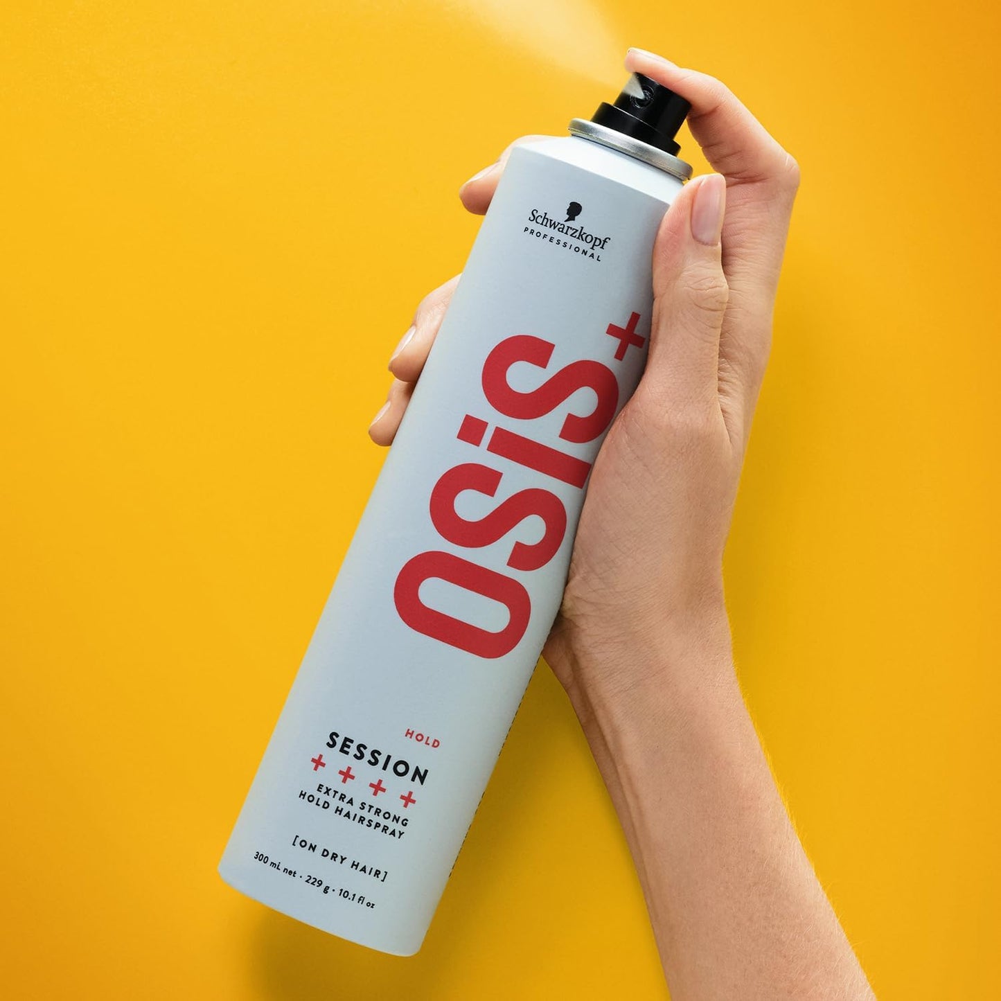 Schwarzkopf Professional OSiS Session Laque Cheveux Longue Durée Résistante Au Vent Finition Lisse Anti Humidité Protection Thermique Fixation Très Forte 300 ml