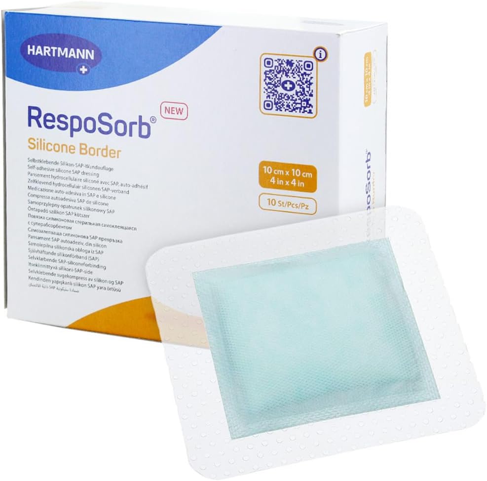 Hartmann Zetuvit® Plus Border Silicone 10 x 10 cm, Sterile