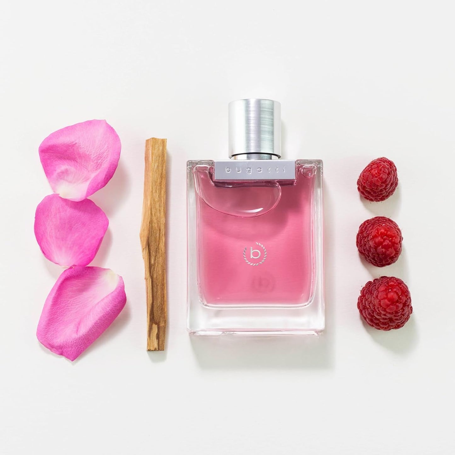 bugatti Parfum pour femme Bella Donna Rose EDP 60 ml I Parfum floral fruité pour femme pour tous les âges et toutes les occasions I Combinaison élégante de citron, framboise, pétales de rose et musc I