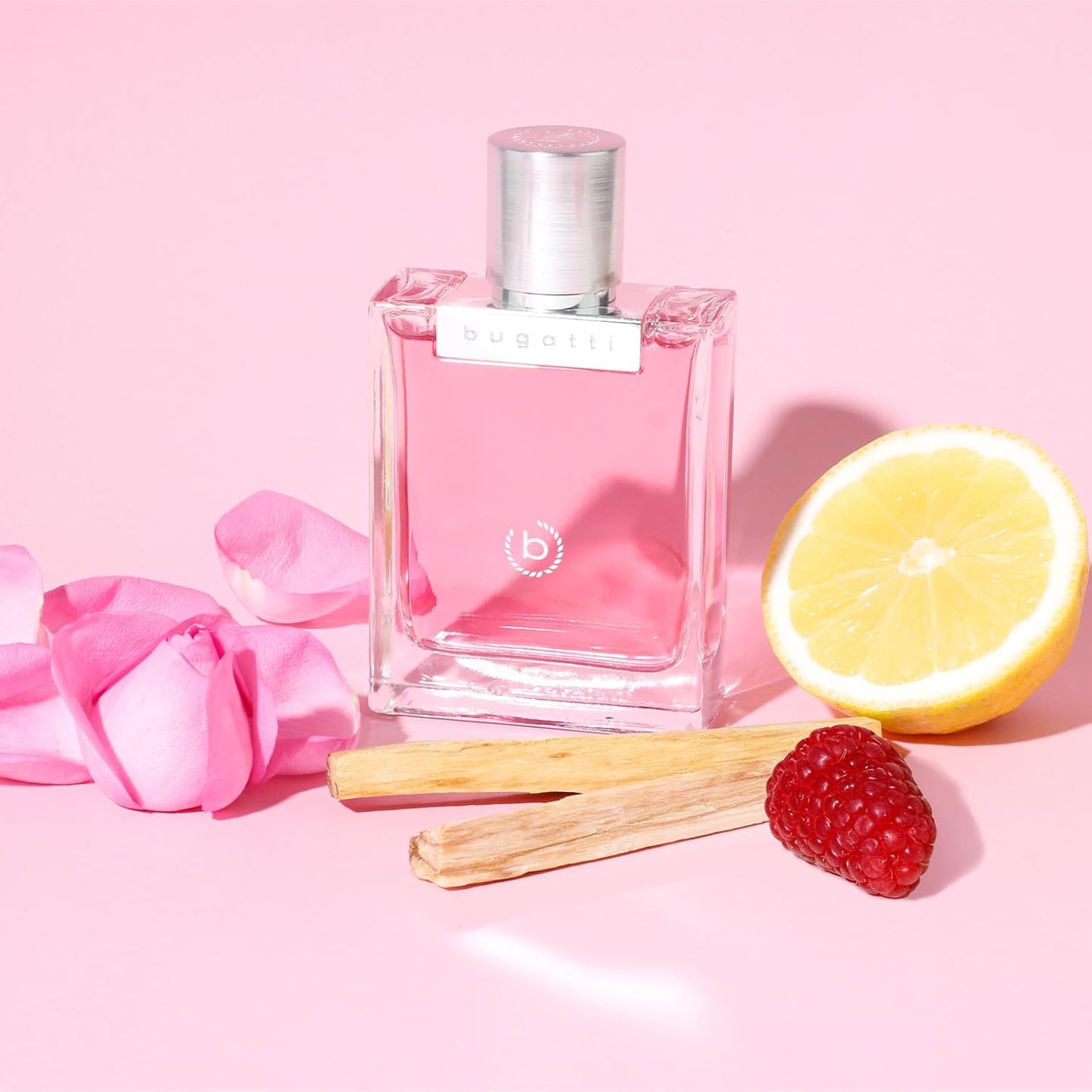 bugatti Parfum pour femme Bella Donna Rose EDP 60 ml I Parfum floral fruité pour femme pour tous les âges et toutes les occasions I Combinaison élégante de citron, framboise, pétales de rose et musc I