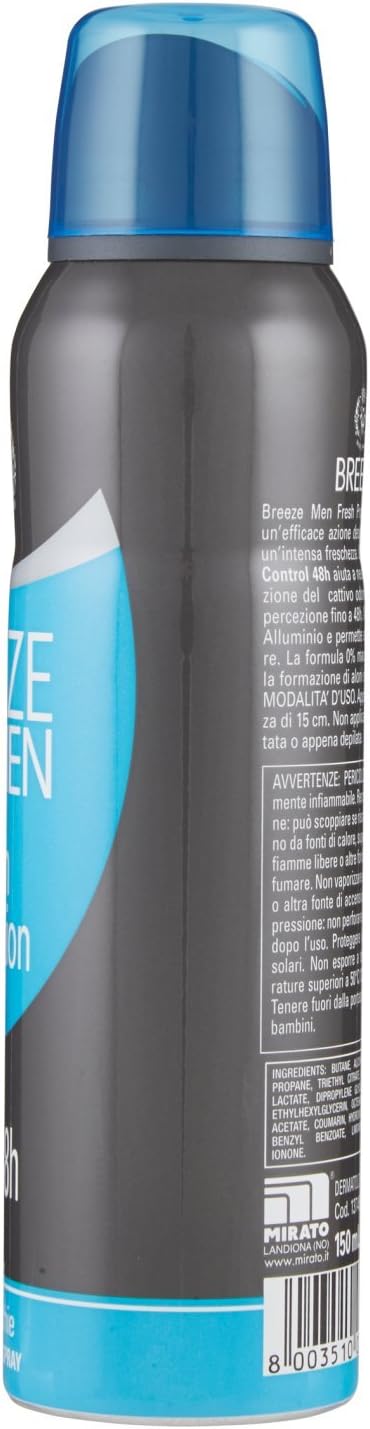 BREEZE | Déodorant Spray Dry Protection, Breeze Men, 1 x 150 ml