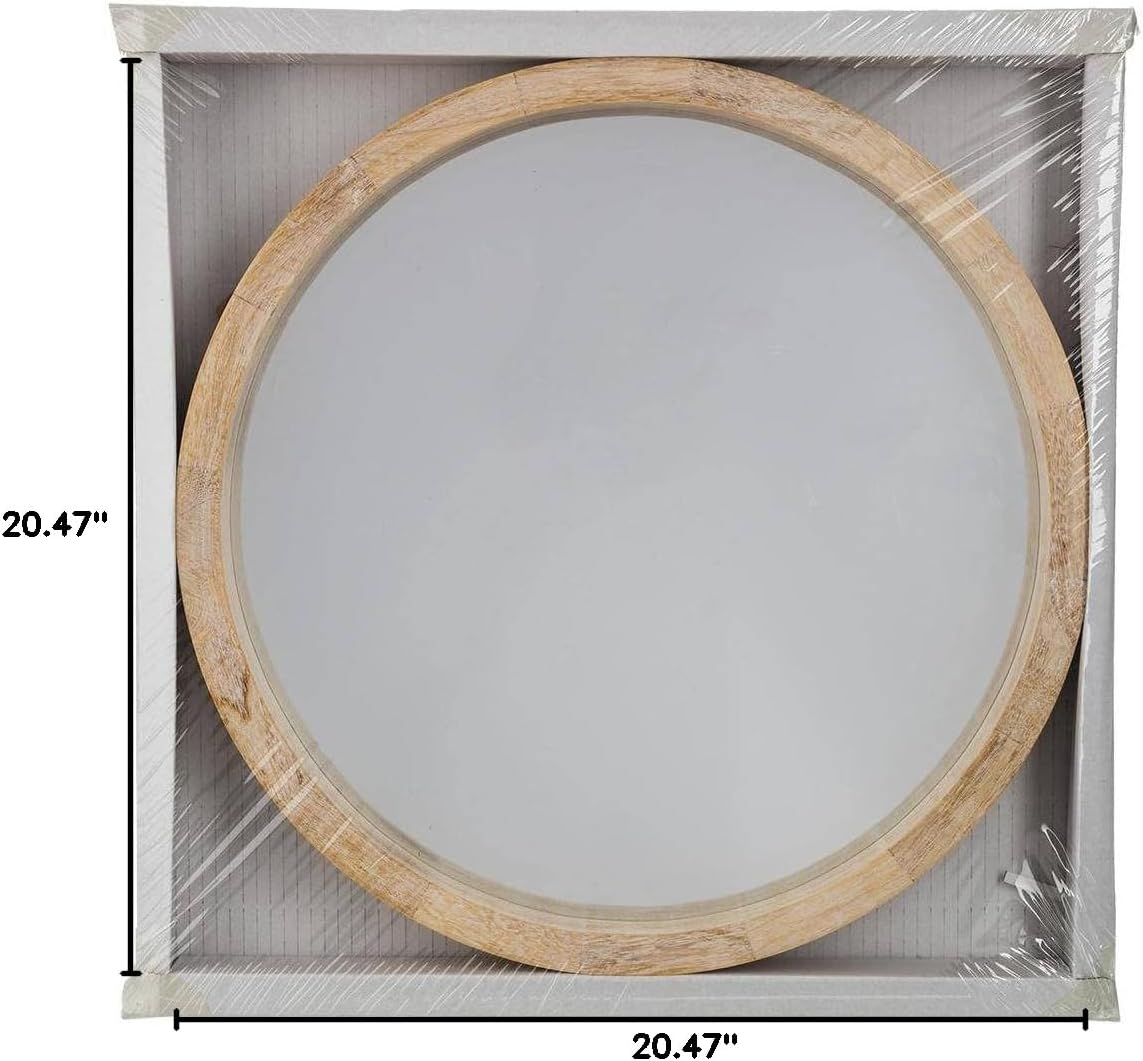 Atmosphera - Miroir en Bois D50 cm
