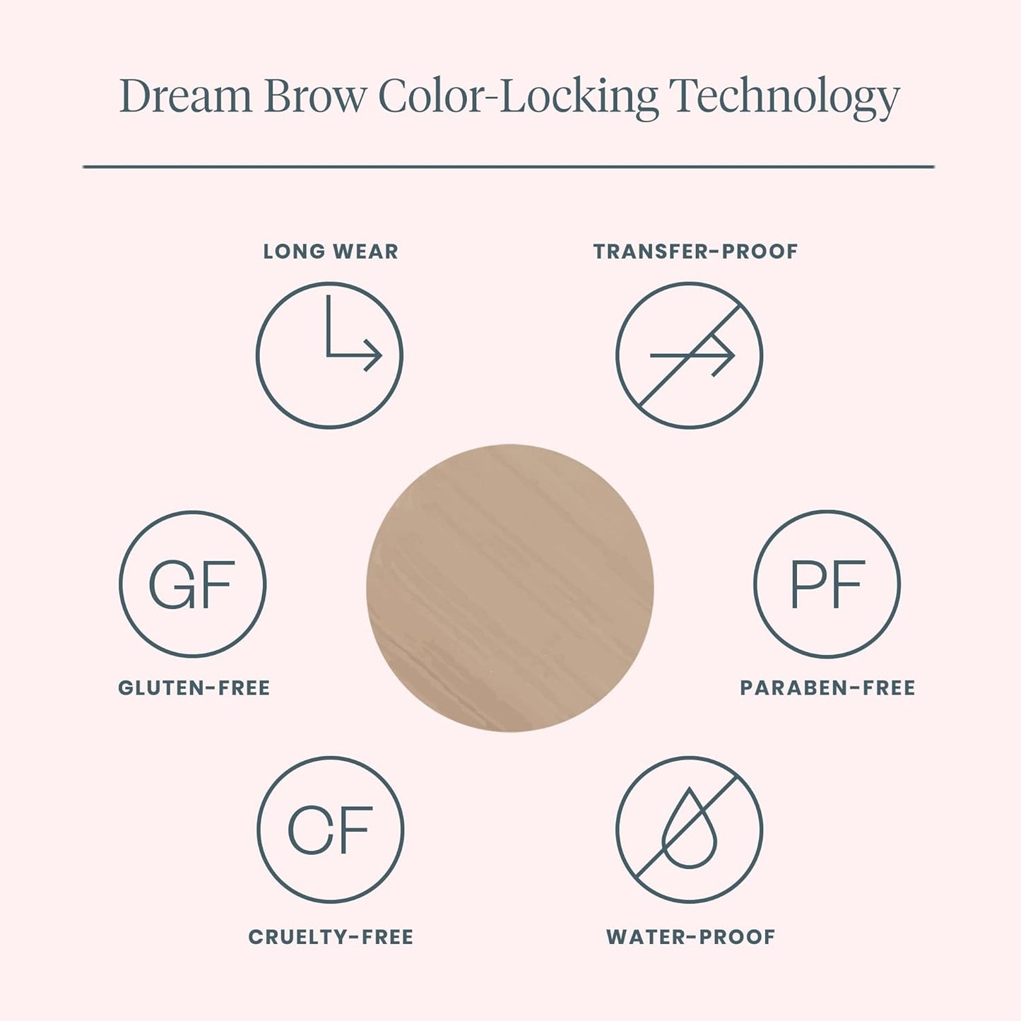 Wonderskin Dream Brow Gel Pour Sourcils, Gel Imperméable Pour Sourcils, Remplisseur Pour Sourcils, Gel Pour Sourcils Teinté, Mascara Pour Sourcils (Brune Foncée)