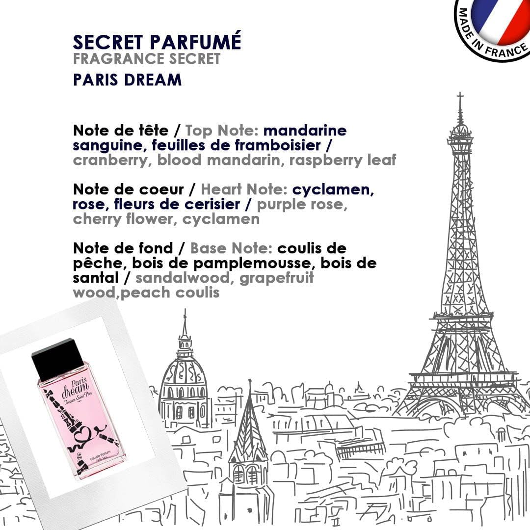 JACQUES SAINT PRÉS - Eau de Parfum Paris Dream - Floral Fruité - Parfum Femme - Vaporisateur - Made in France - 100 ml