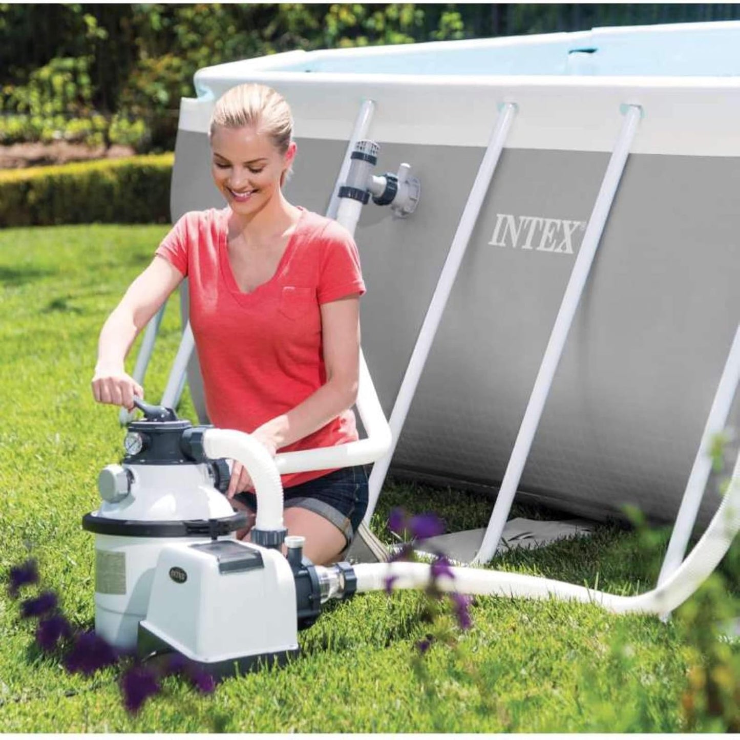 Intex filtre à sable sx1500 4m3/h pour piscine jusqu'à 24m3