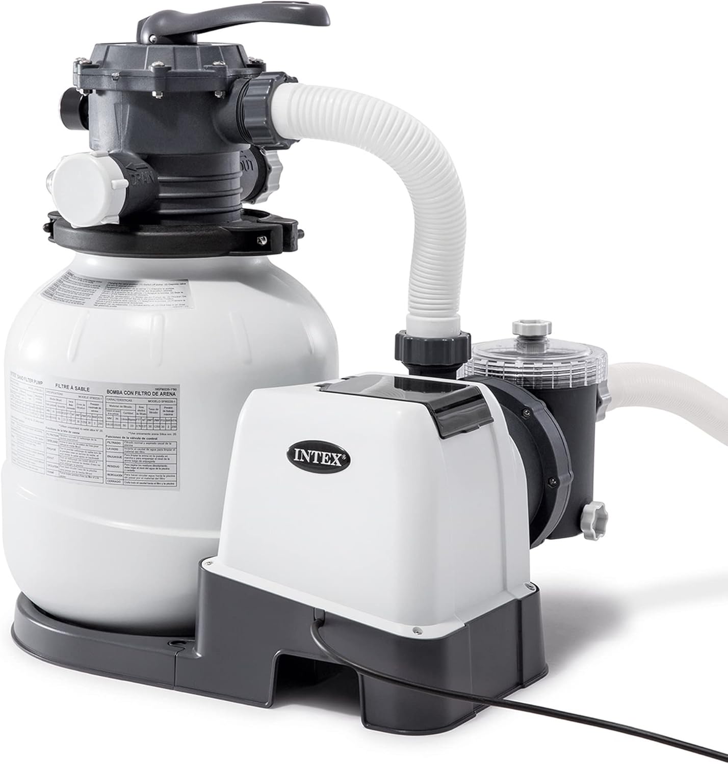 Intex filtre à sable sx1500 4m3/h pour piscine jusqu'à 24m3