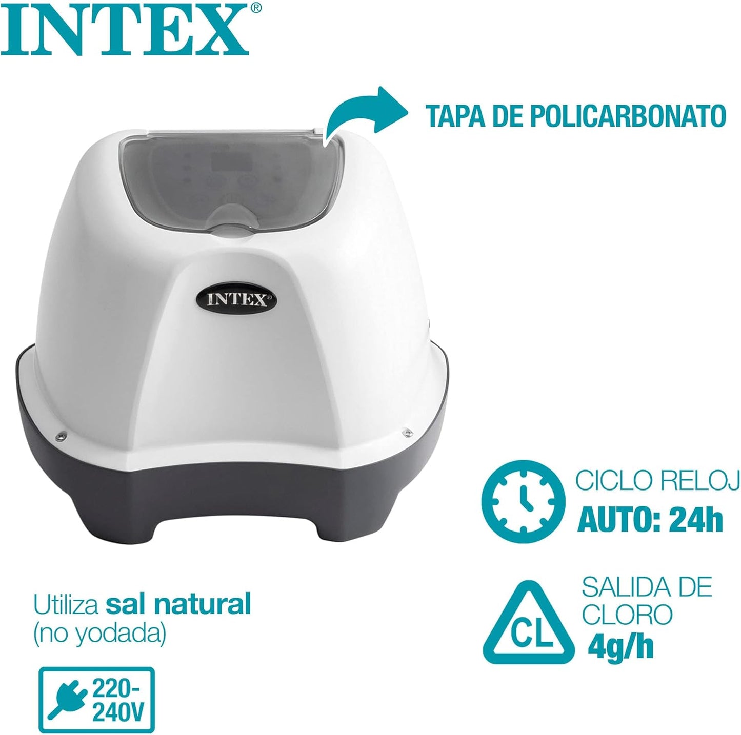 Intex filtre à sable sx1500 4m3/h pour piscine jusqu'à 24m3