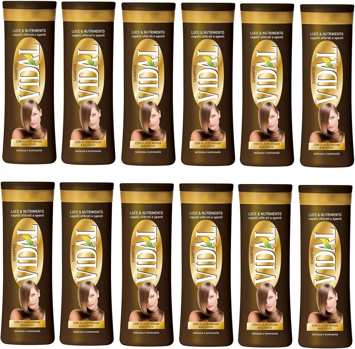 12 x Vidal Argan Oil Shampoo for Hair 250 ml