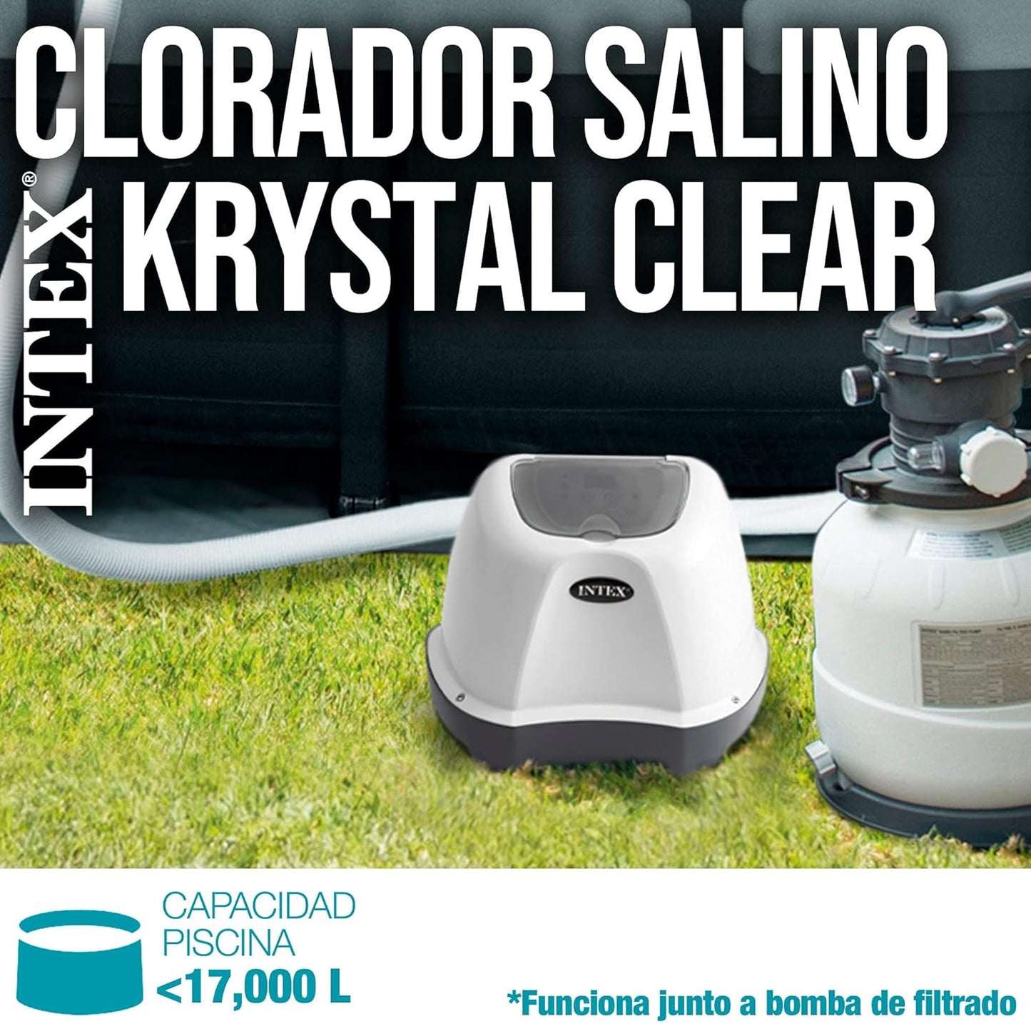 Intex filtre à sable sx1500 4m3/h pour piscine jusqu'à 24m3