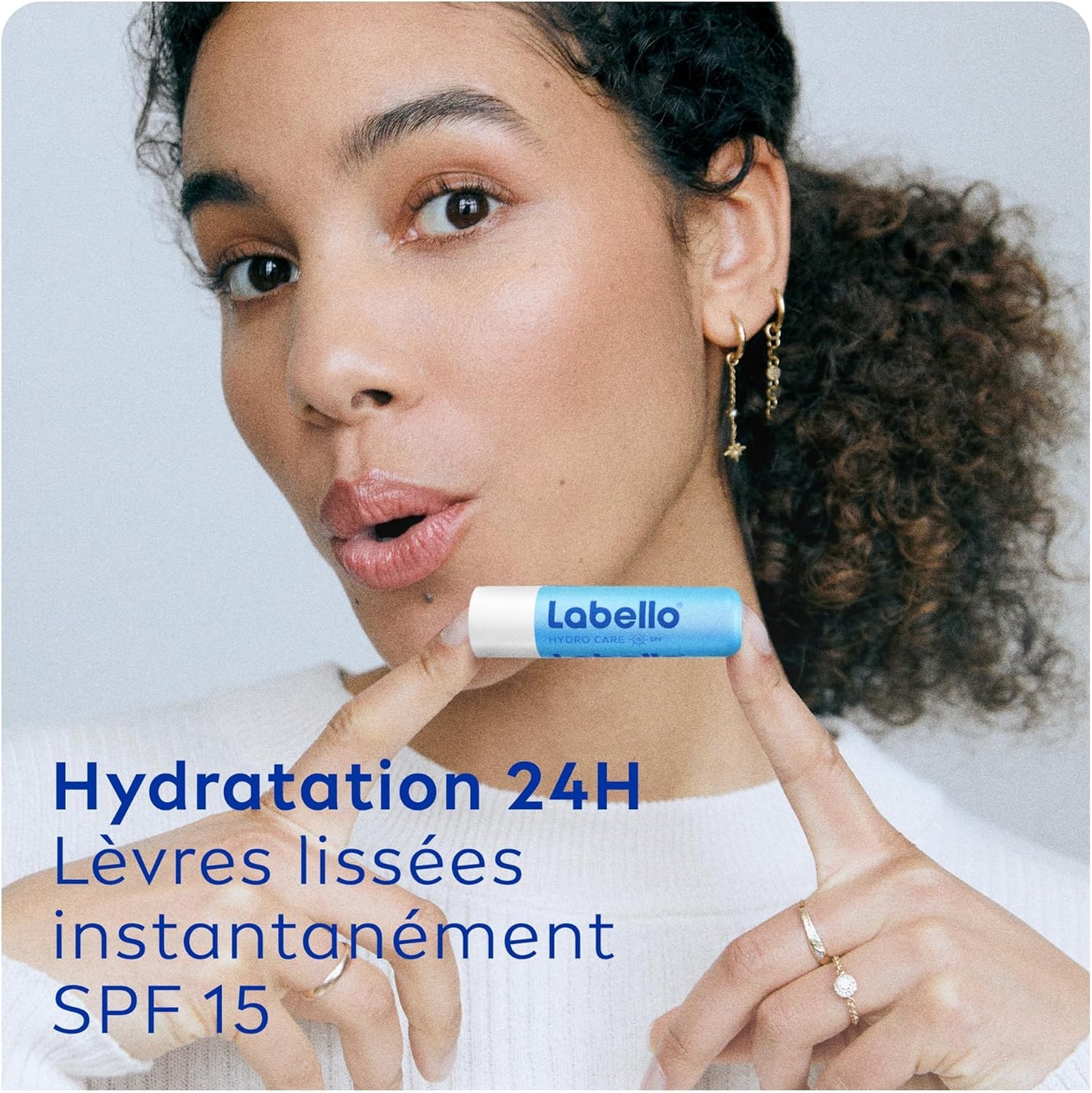 LABELLO Original (1 x 4,8g), Baume à lèvres enrichi en huiles naturelles et à la texture onctueuse, Soin des lèvres Hydratation longue durée pendant 24H