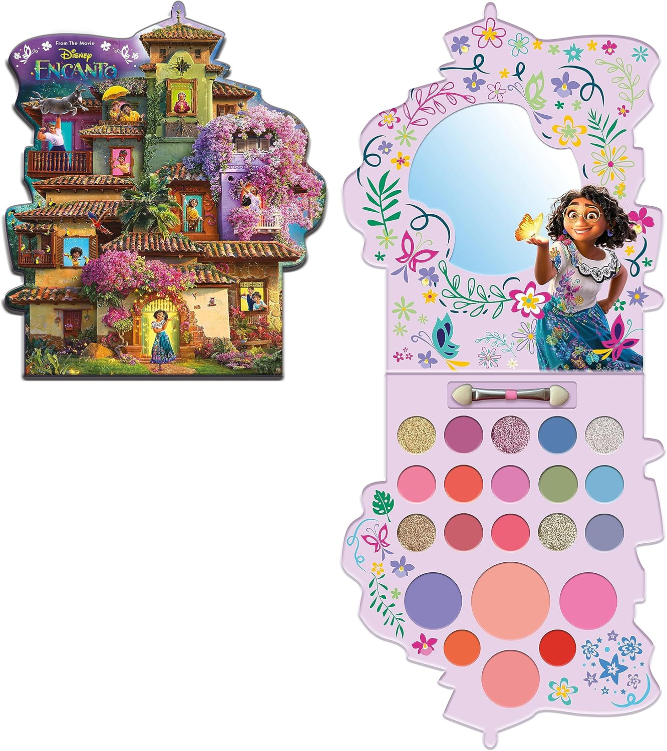 Encanto Palette de maquillage pour petite fille avec miroir et pinceau