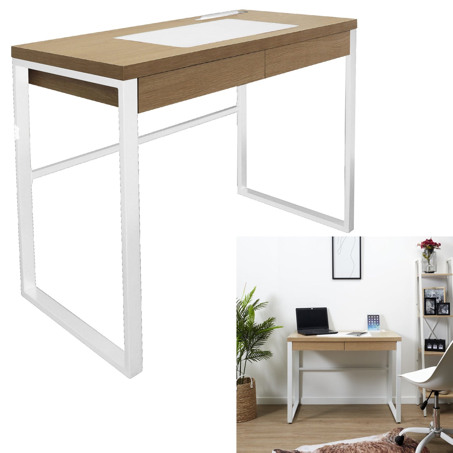 Bureau En Bois Et Metal