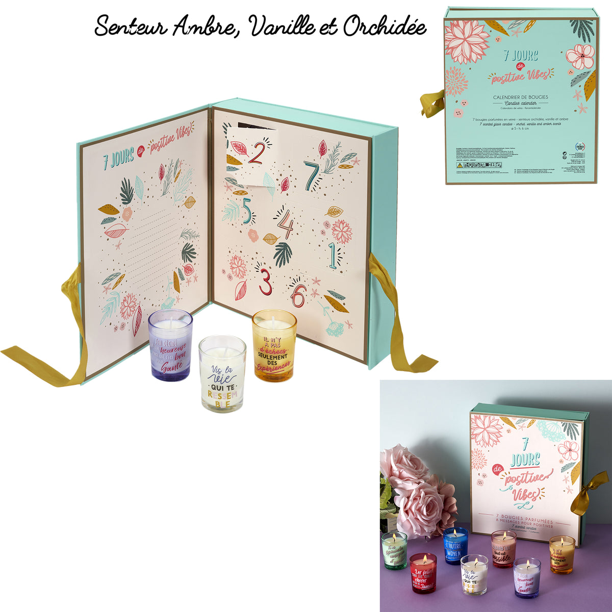 Bougie Parfumee X7 Calendrier Citations