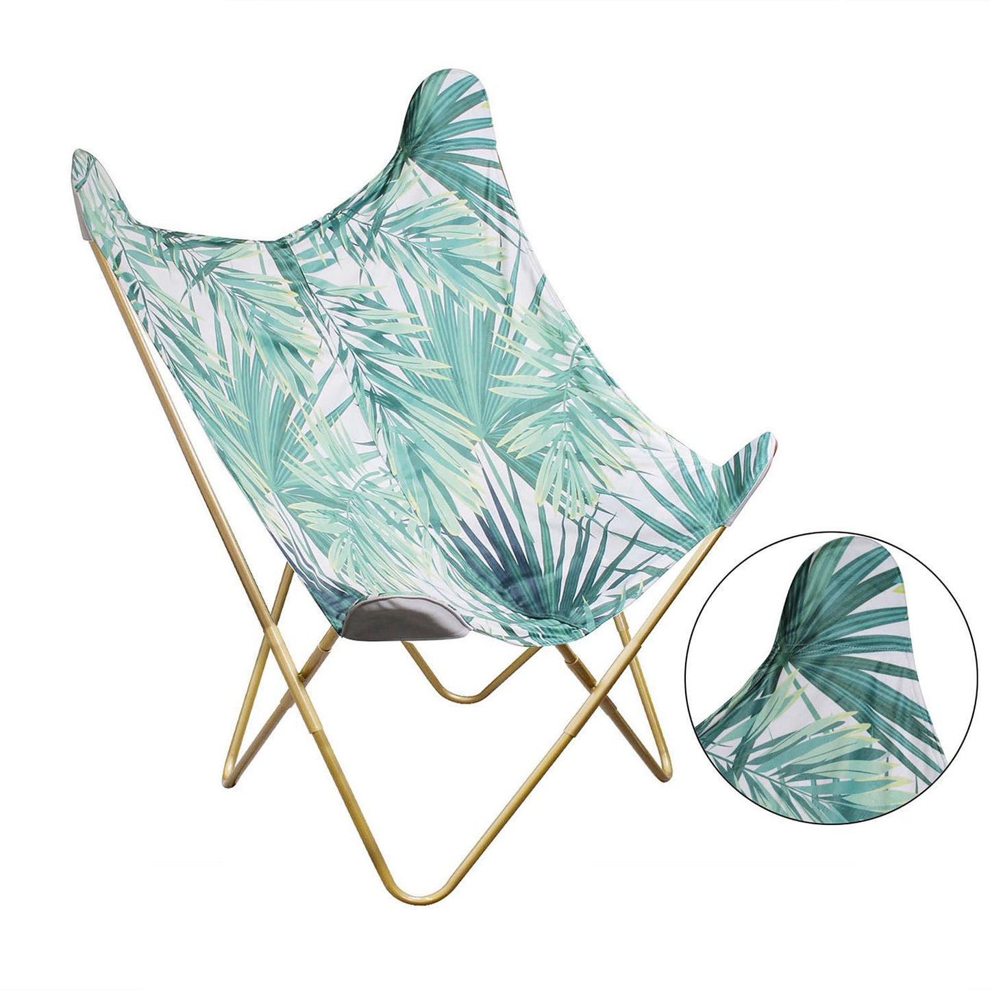 Fauteuil Papillon Imprime Jungle