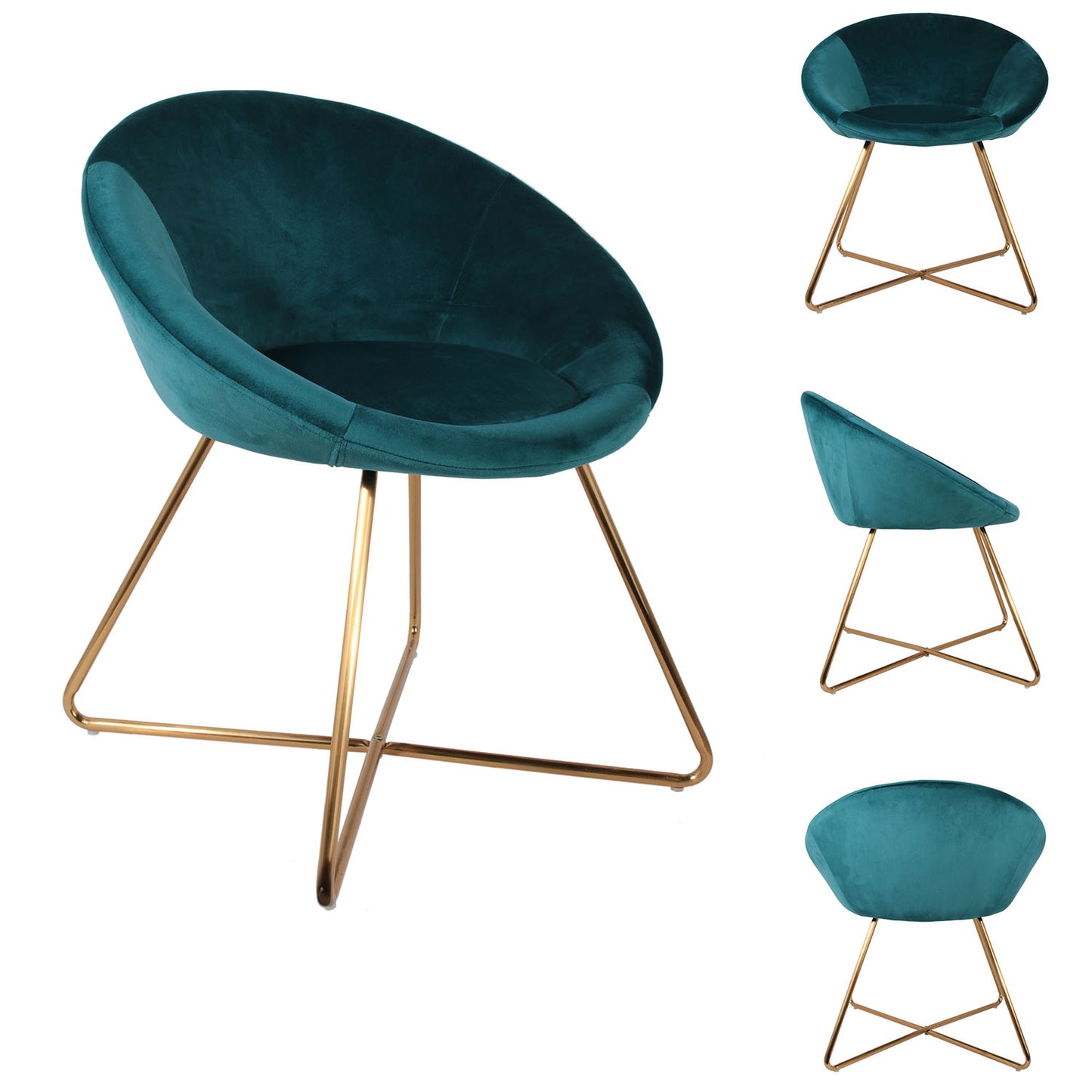 Fauteuil Karl Bleu