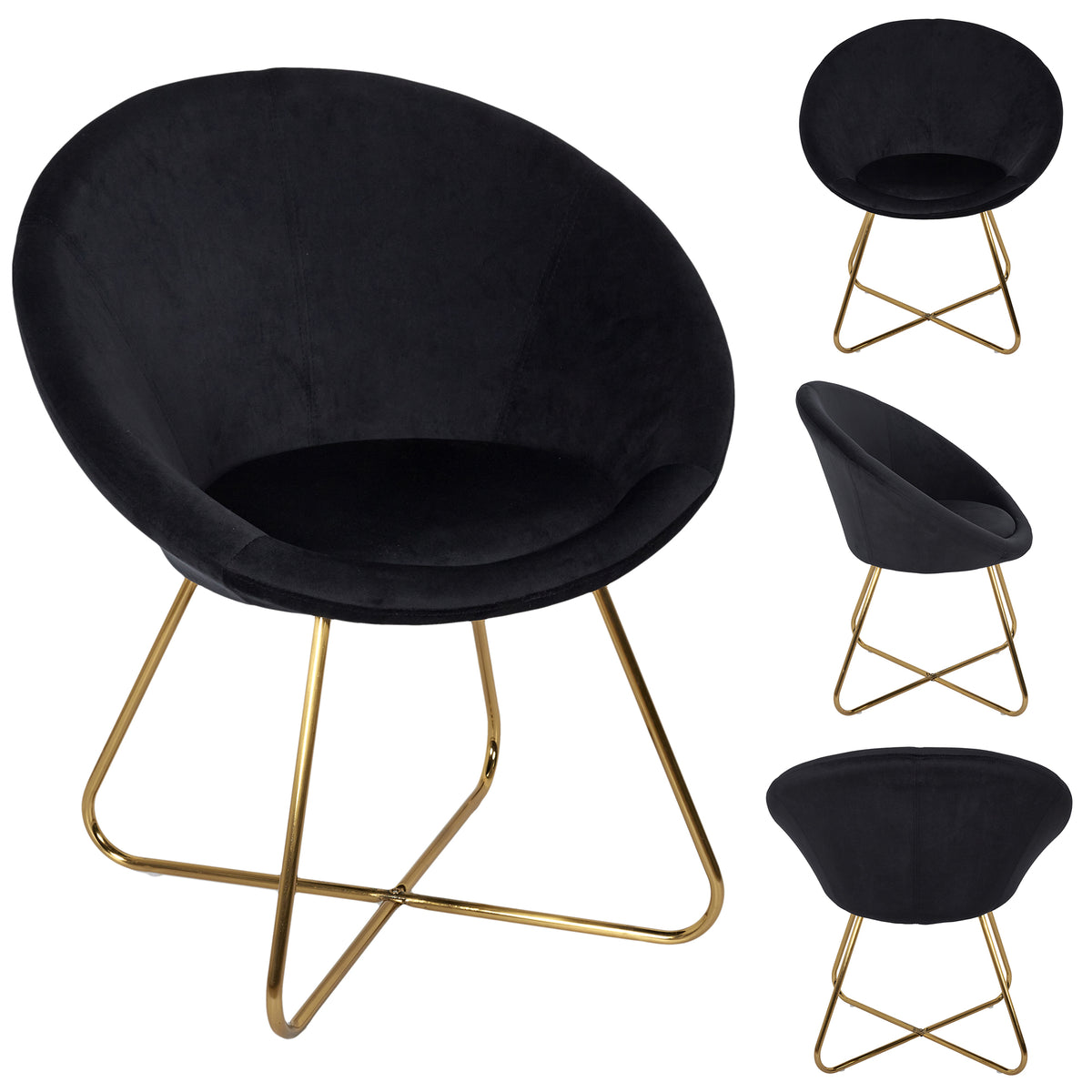 Fauteuil Karl Noir