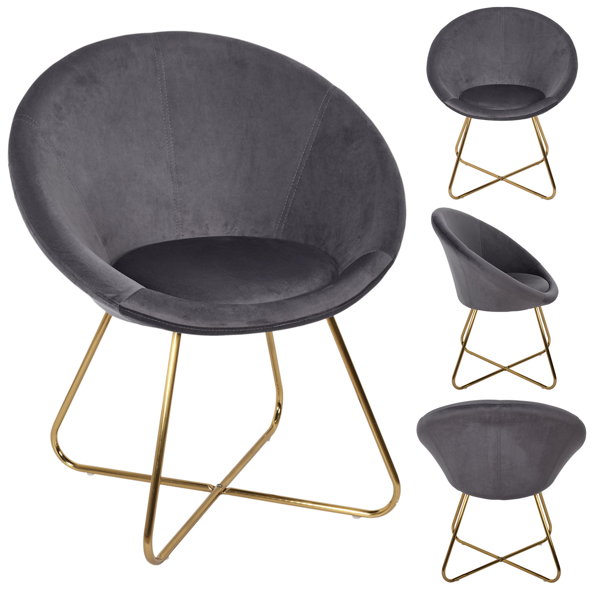 Fauteuil Karl Gris