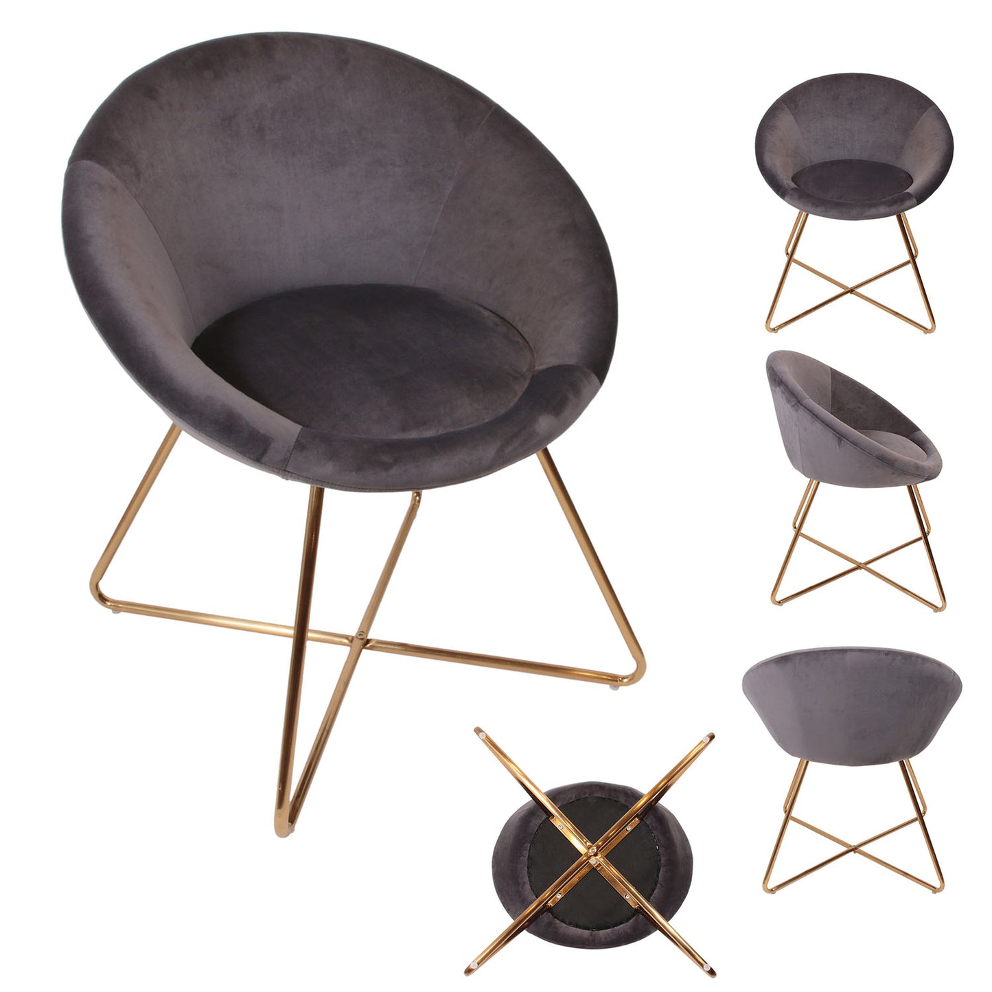 Fauteuil Karl Gris