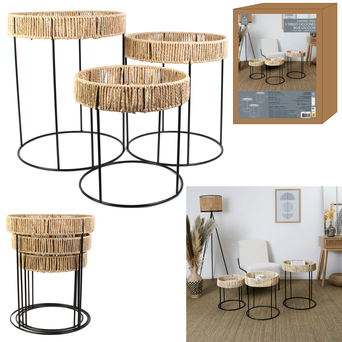 Table Gigogne X3