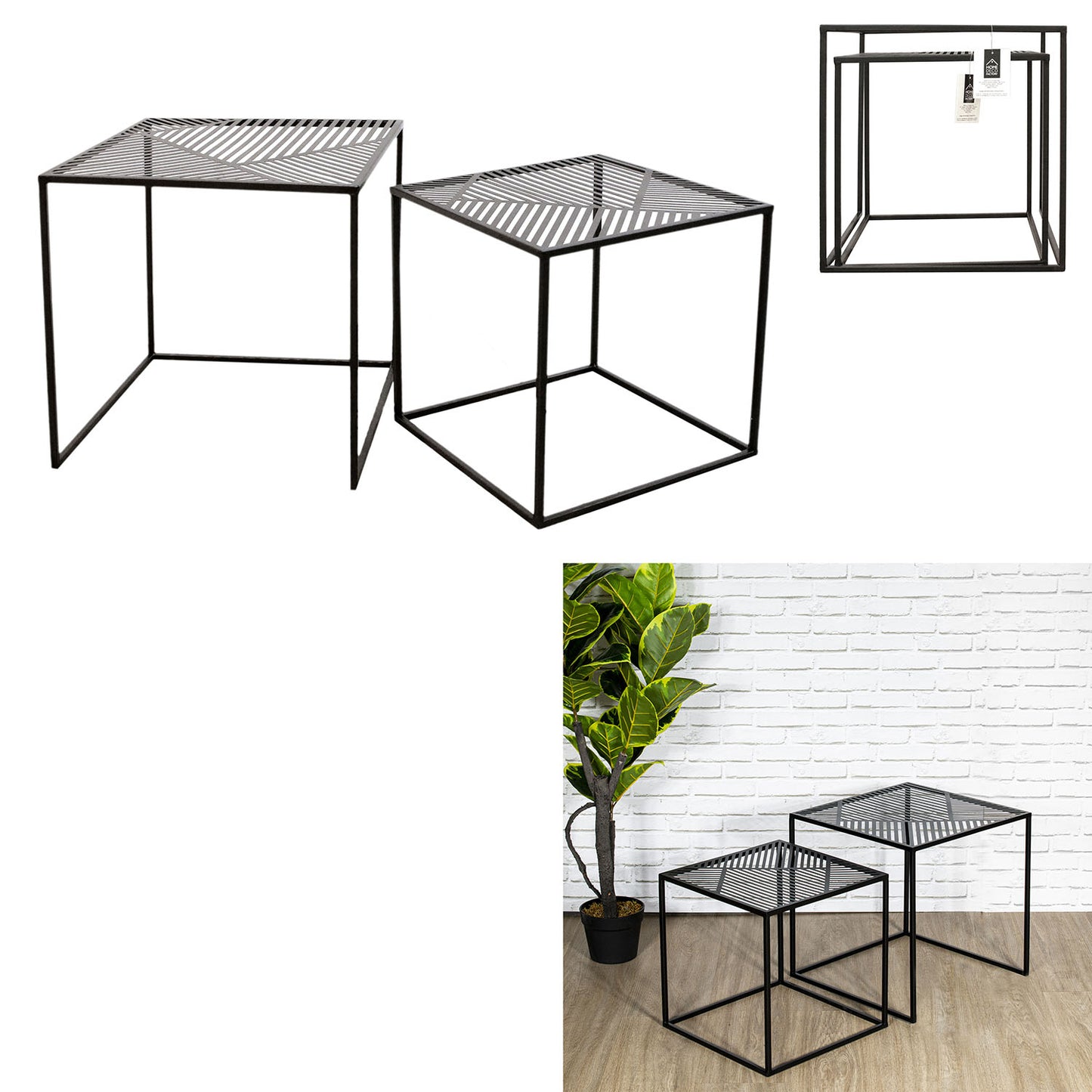 Table Metal Gigogne Riga X2