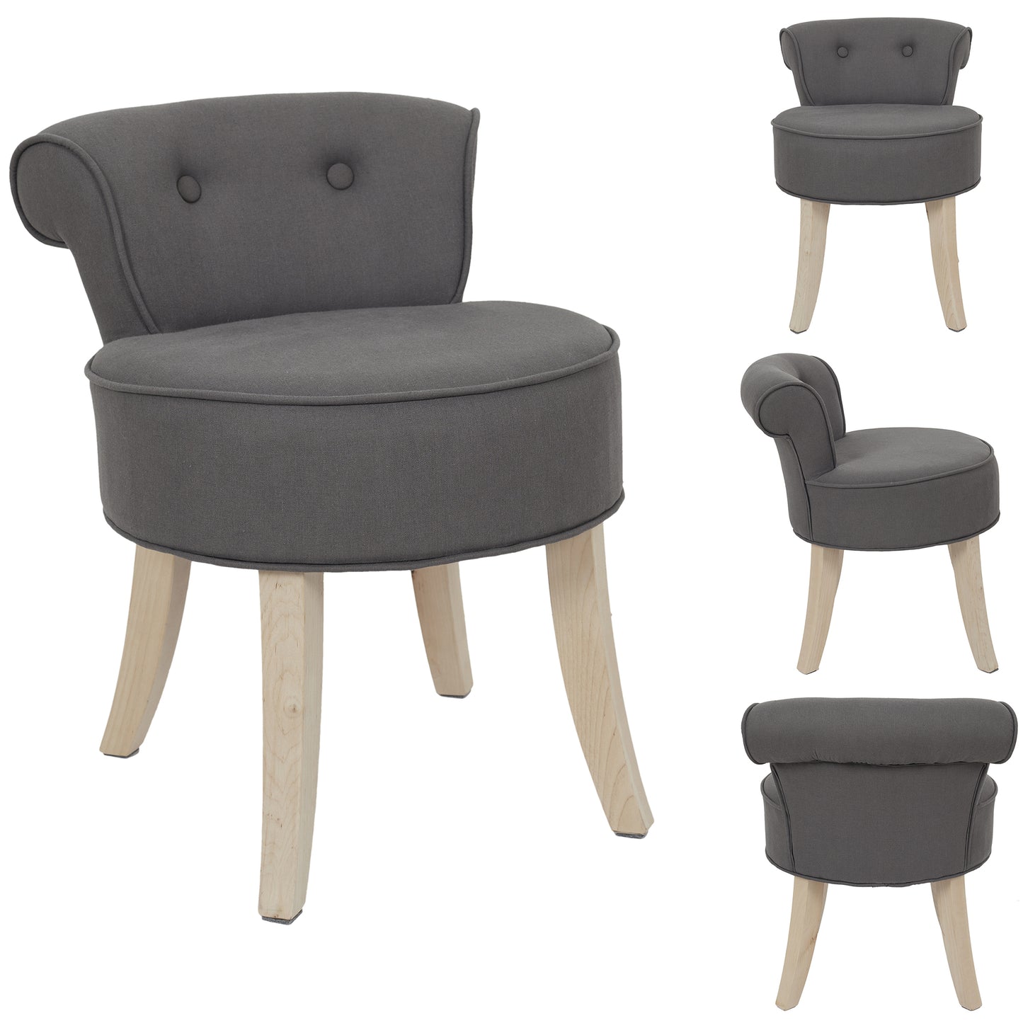 Tabouret Eleonor Gris