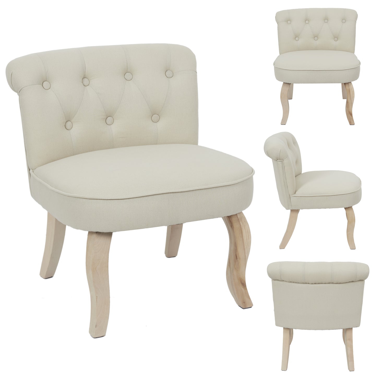 Fauteuil Eleonor Beige