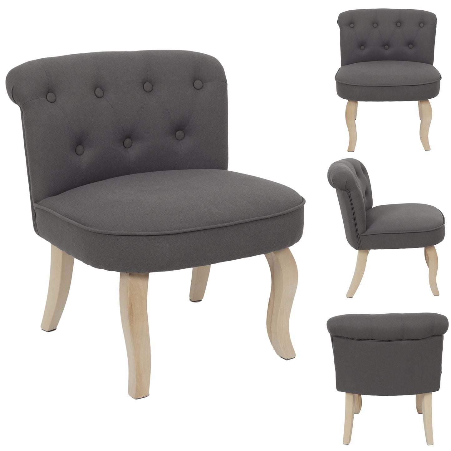 Fauteuil Eleonor Gris