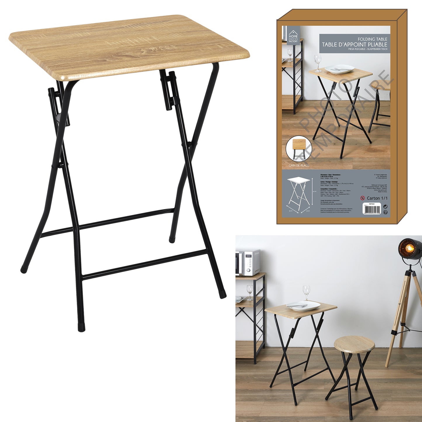 Table D Appoint Pliable Bois