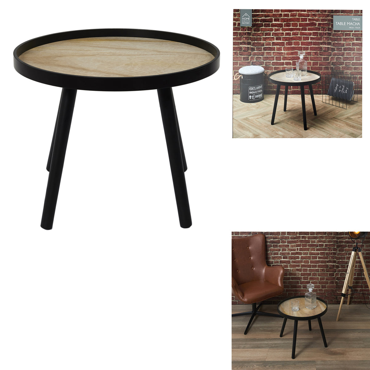 Table Plateau Macha Noir