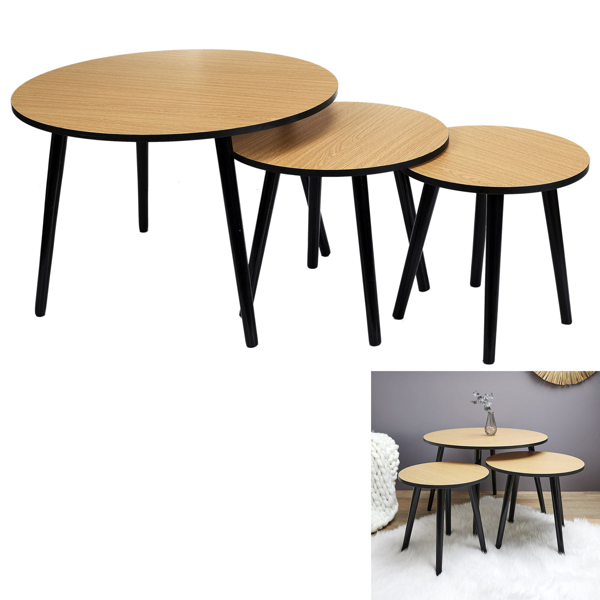 Table Gigogne Indus X3