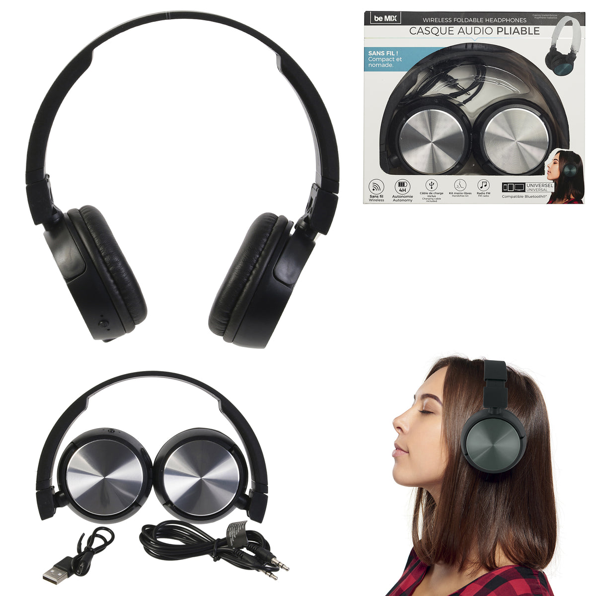 Casque Bluetooth Pliable