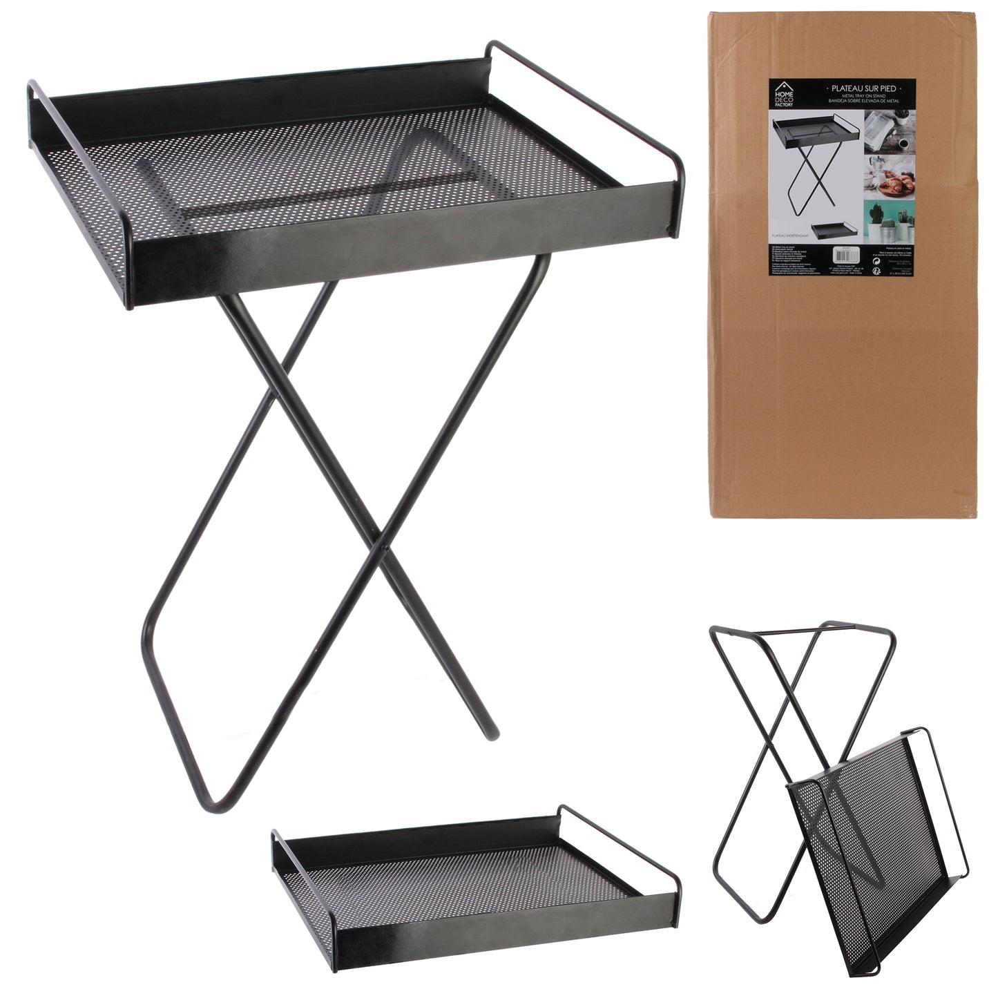 Plateau Sureleve Metal 44X33X45Cm