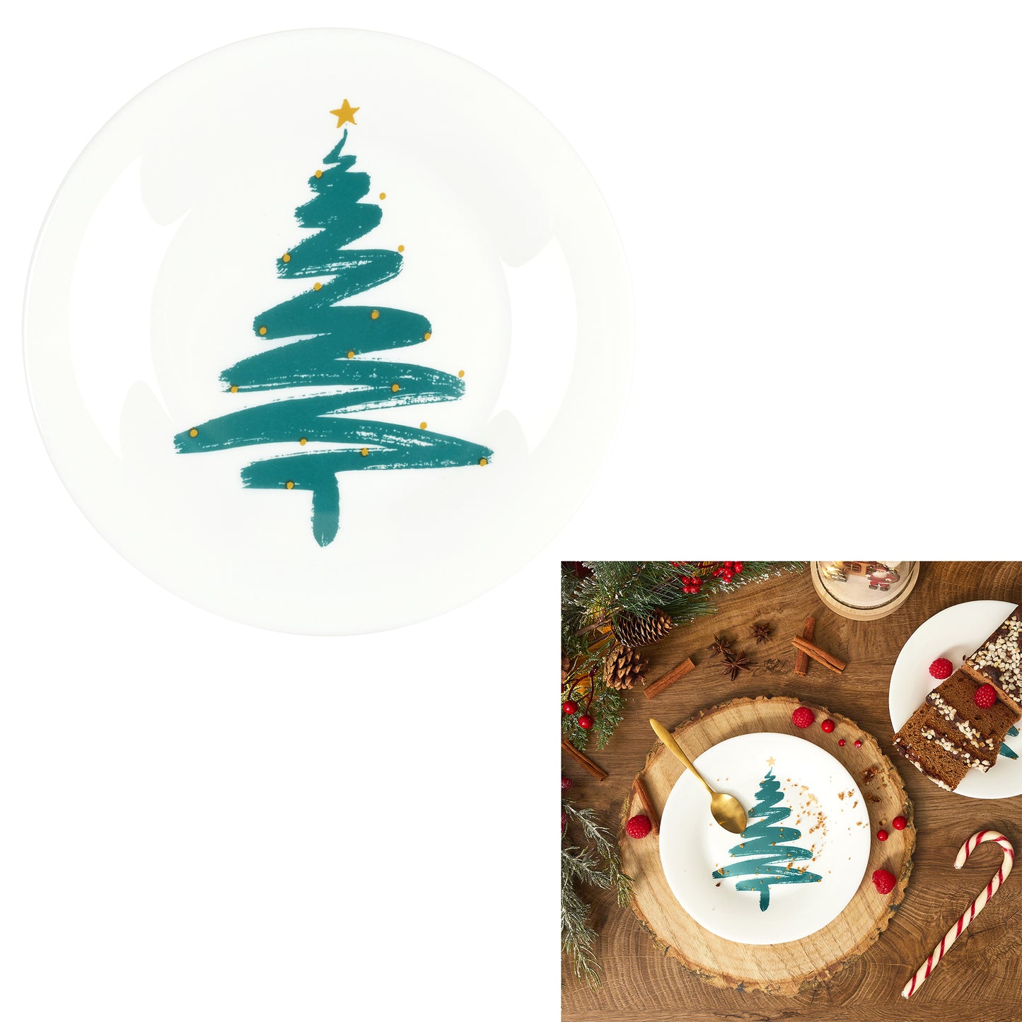 Assiette Decal 20.5Cmx6