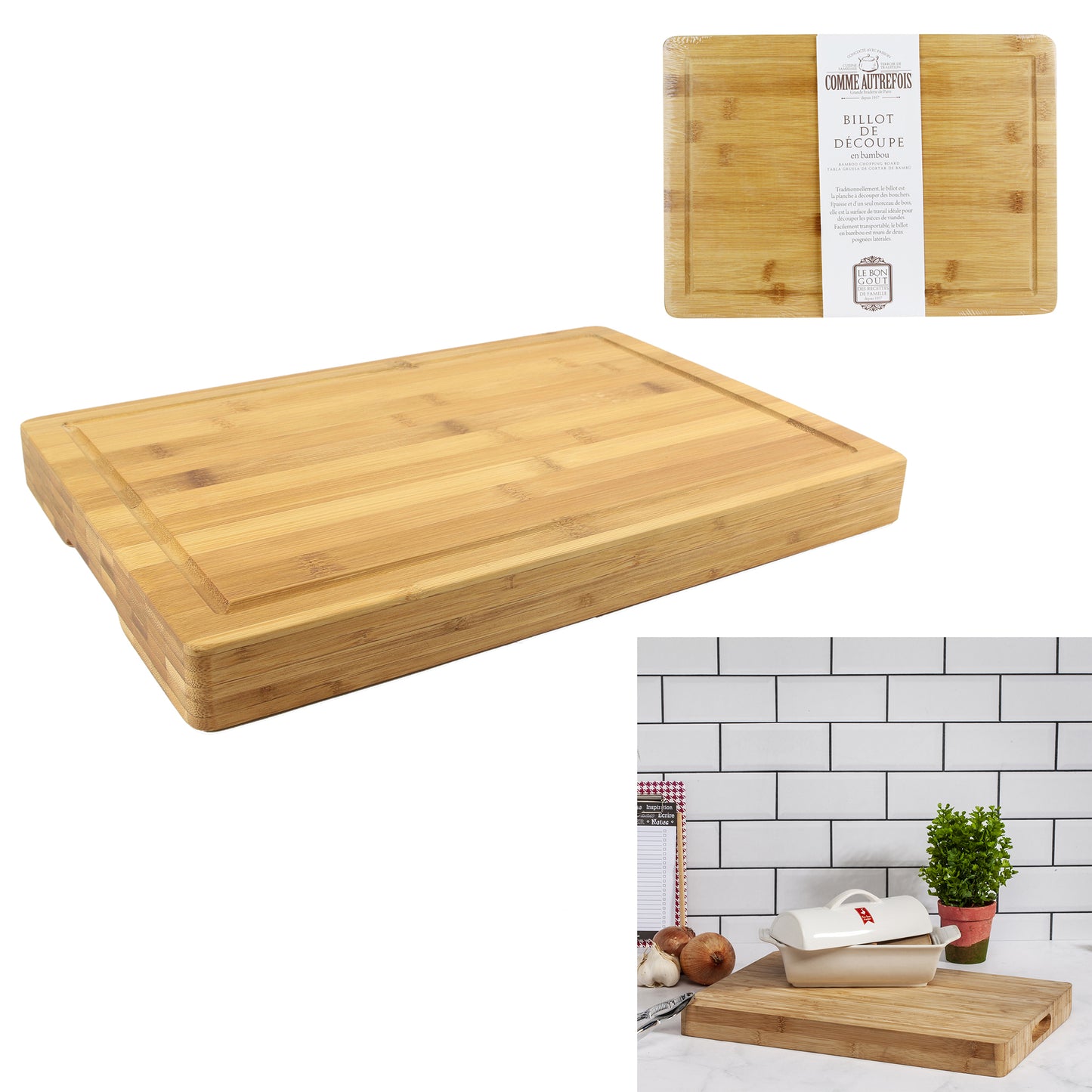 Billot En Bambou 39X28Cm