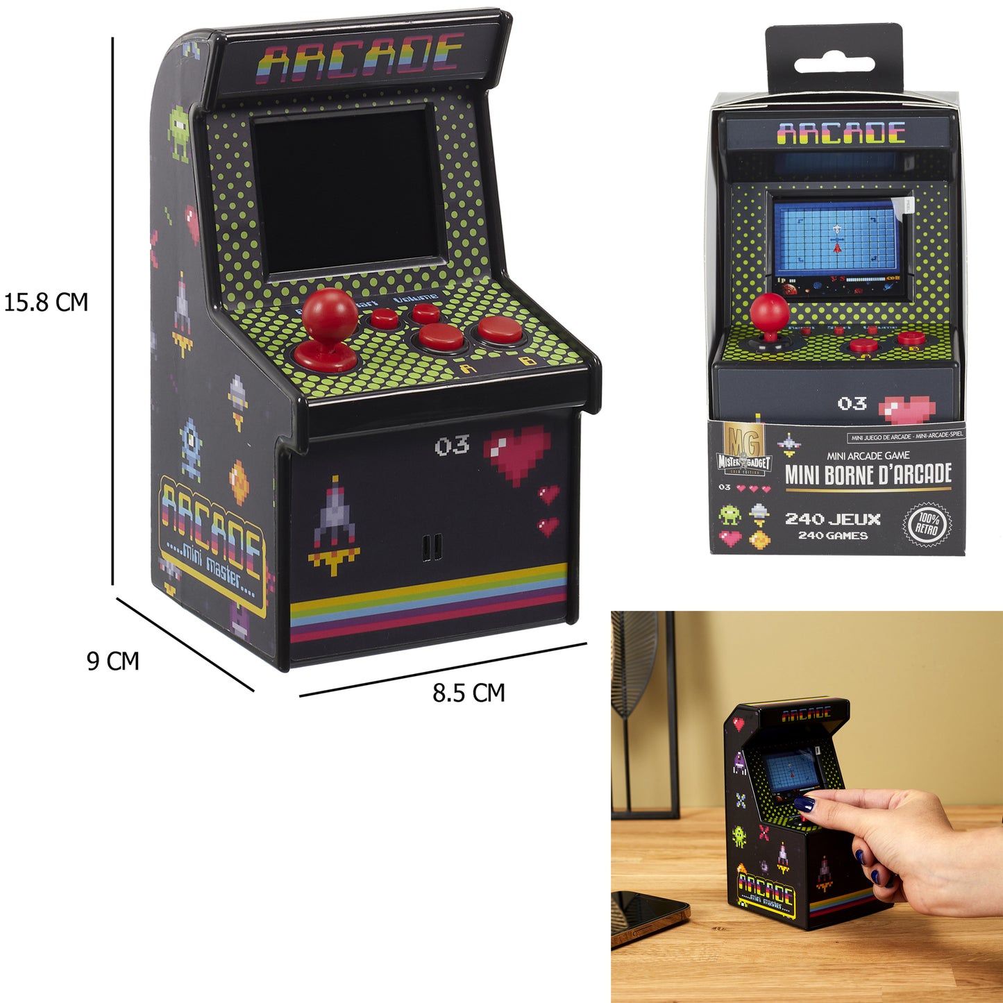 Arcade 240 Jeux Classiques Retro