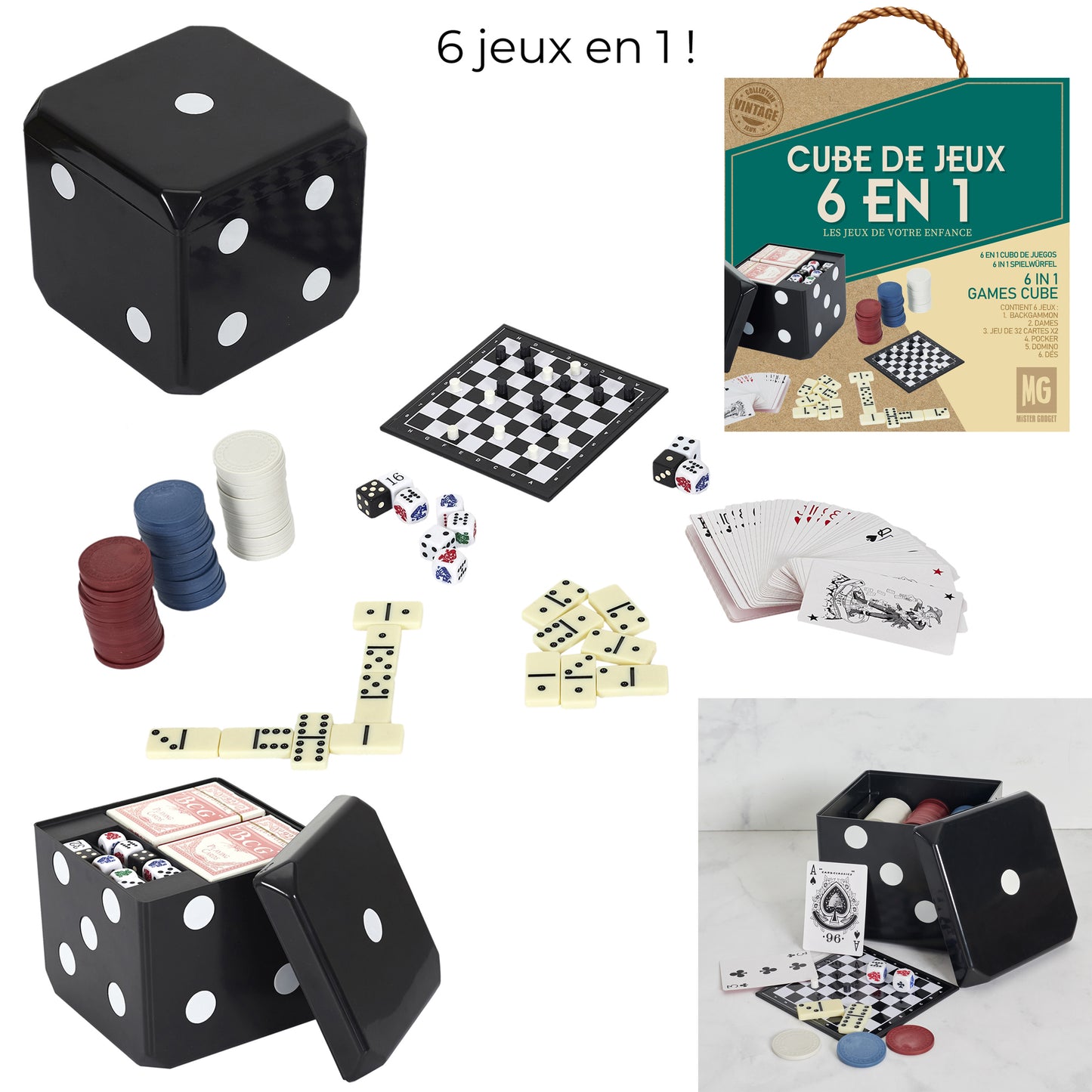 Cube De Jeux 6 En 1