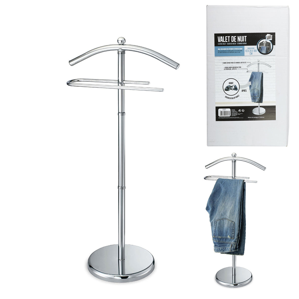 Valet De Nuit 42X25X109Cm
