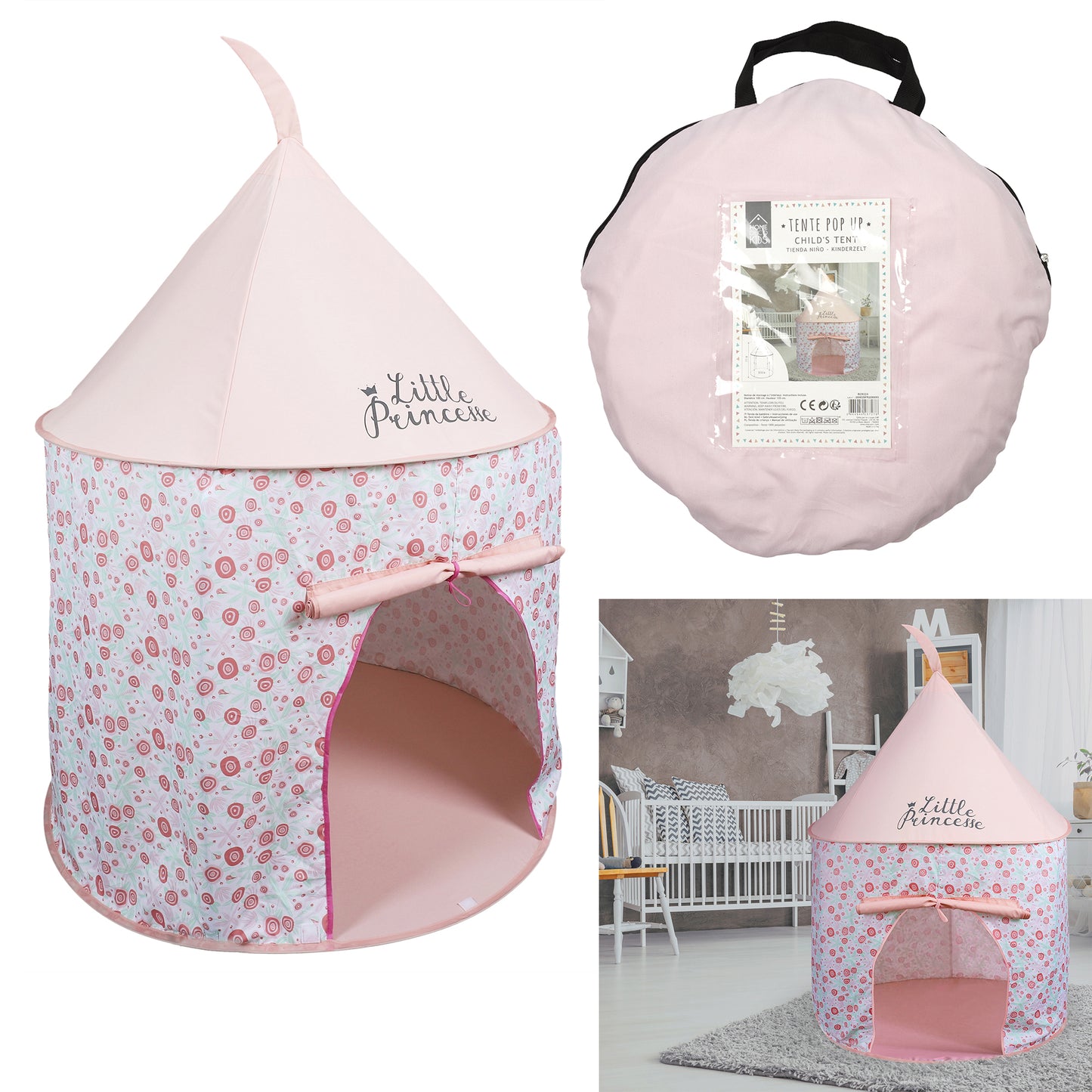 Tente Pop Up Rose 100X135Cm
