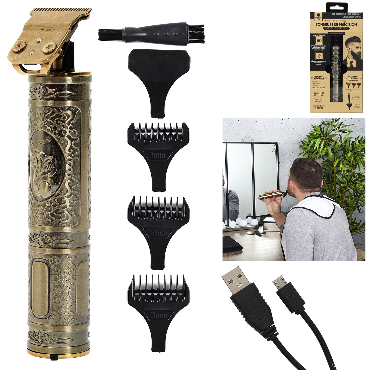 Tondeuse De Precision Barbe Et Cheveux