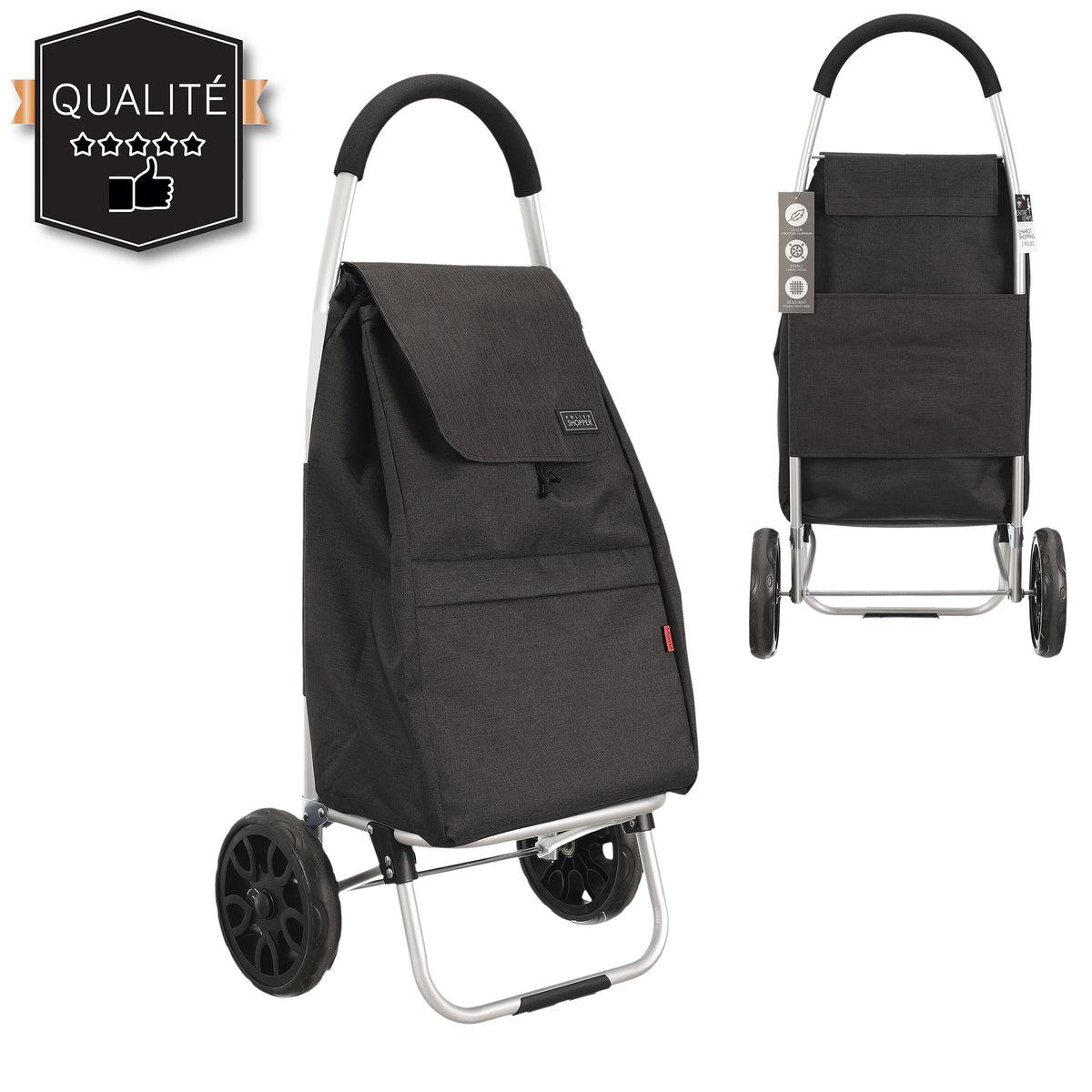 Chariot Shopping Haut De Gamme 2 Roues