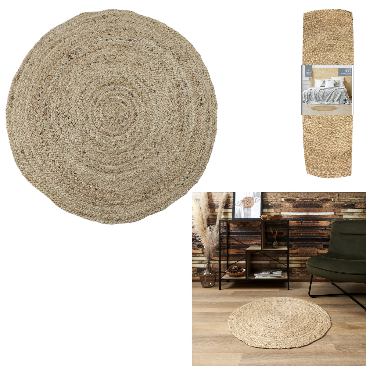 Tapis Rond Jute 80Cm