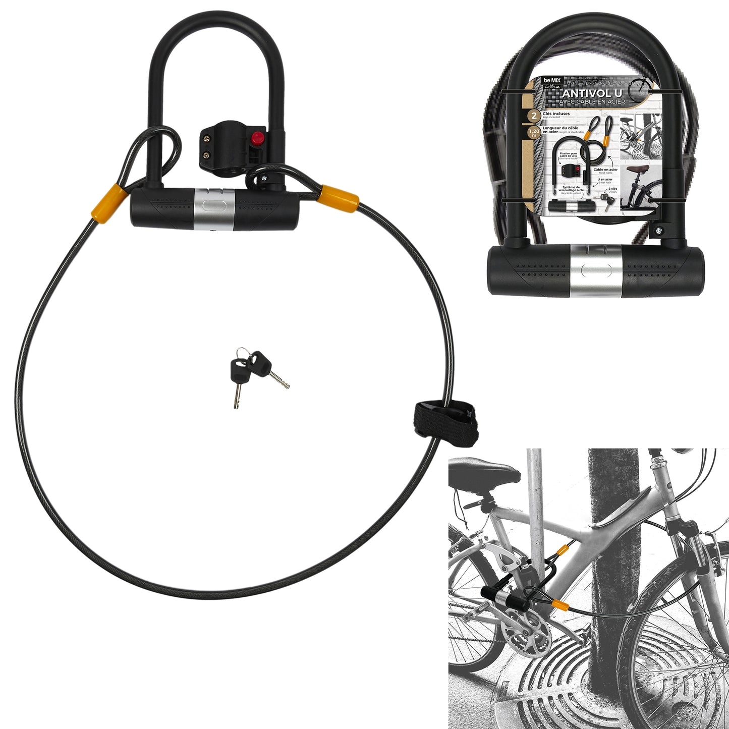 Antivol U Cable A Cles