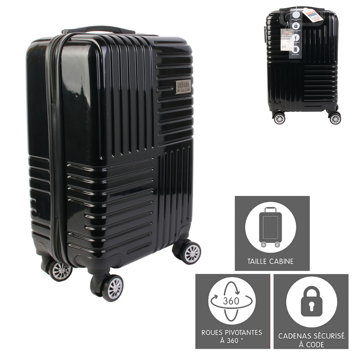 Valise Cabine Berlin Noir 35L